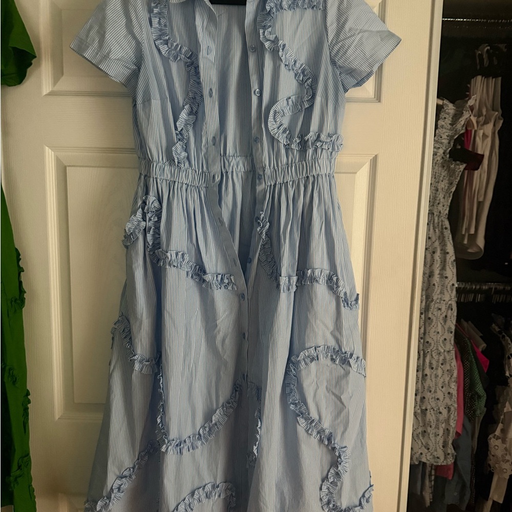 Kate Spade for Target Blue Striped Shirt